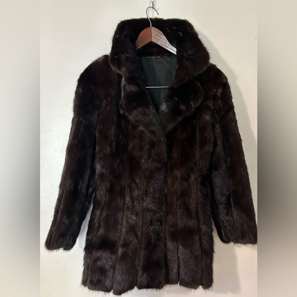 Elegant Brown mink coat